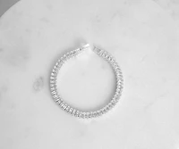 Charming Cubic Zirconia Baguette Bracelet