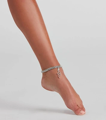 Natural Instinct Snake Charm Anklet