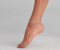 Elegant Effect Rhinestone Anklet