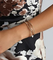 Intertwined Metal Cuff Baracelet