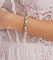 Dreamy Shine Iridescent Gemstone Clasp Bracelet