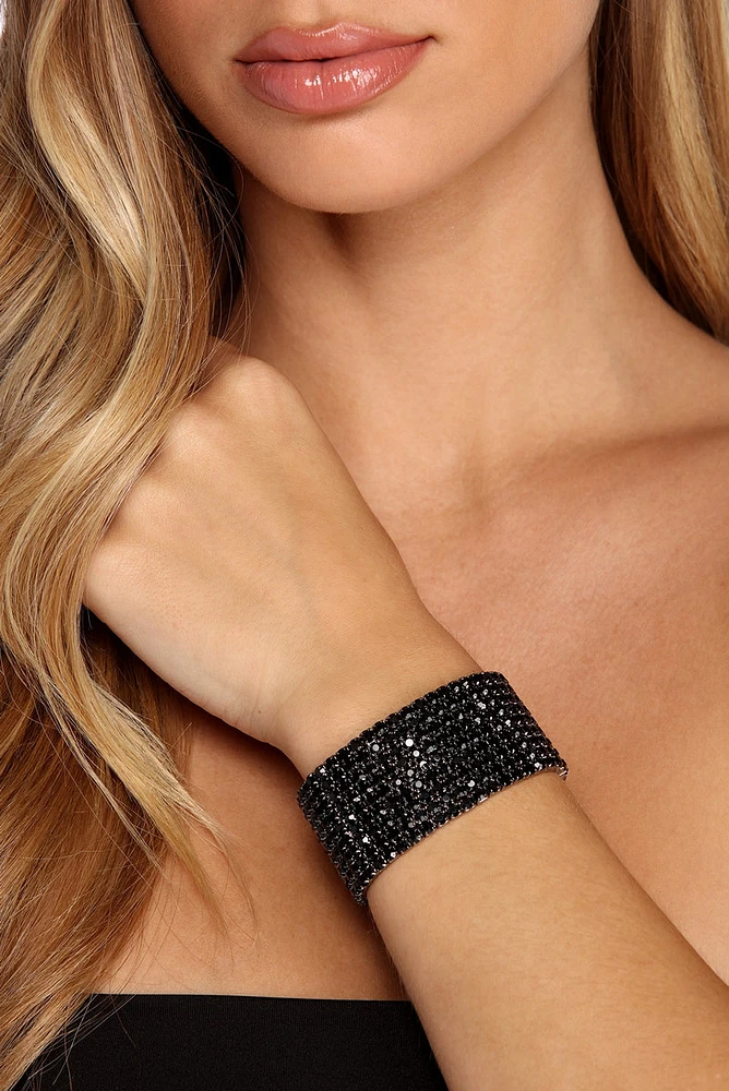 Sparkly Glam Rhinestone Bracelet