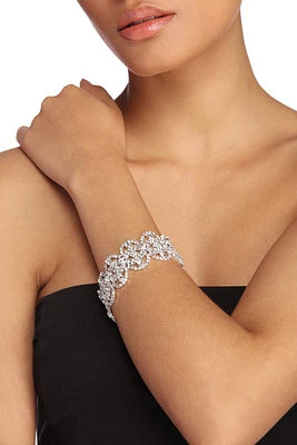 Luxe Rhinestone Clasp Bracelet