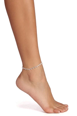 Rhinestone Drop Anklet