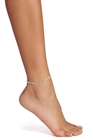 Rhinestone Drop Anklet