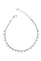 Rhinestone Drop Anklet