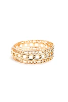 3 Pack Chain Link Bangles