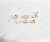 Rhinestone Knot Variety Ring Pack