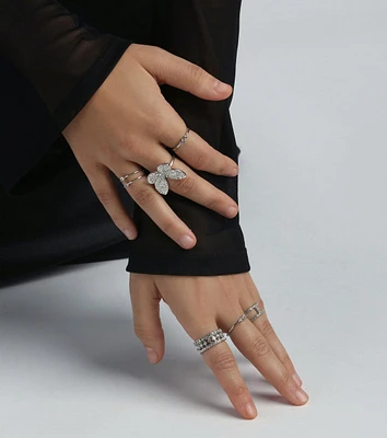 Adore The Glamour Six-Pack Ring Set