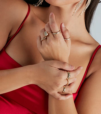 Undeniable Seven Pack Statement Rings