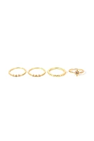 Caged Rhinestone Ring Pack