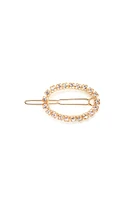 Oval Rhinestone Barrette