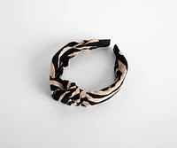 Zebra Silky Knot Headband