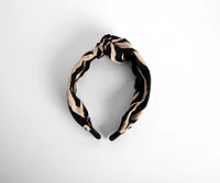 Zebra Silky Knot Headband