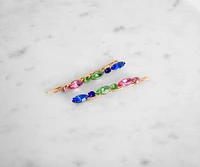 Rainbow Marquise Rhinestone Hair Pins