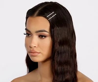 Dainty 2 Pack Rhinestone Bobby Pin Set