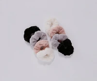 Halloween Faux Fur Scrunchie Multi Pack