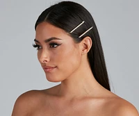 Rhinestone Bobby Pins Four-Pack