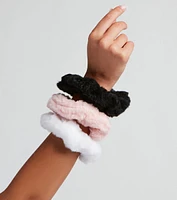 Six Pack Faux Fur Scrunchies