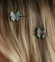 Glam Dreamer Rhinestone Butterfly Hair Pin Set