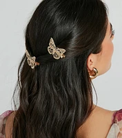 Flirty Flutter Butterfly Hair Clip Set