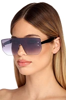 Geometric Rimless Sunglasses