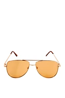 Neon Mirrored Aviator Sunglasses