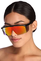 Wrap Around Revo Shield Sunglasses