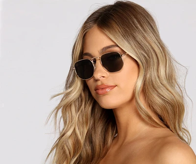 Shady Business Square Oval Sunglasses