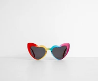 Juicy Rainbow Heart Shaped Sunglasses