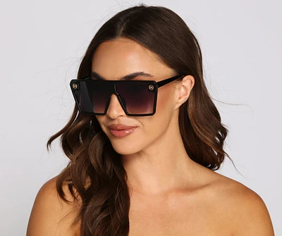 So Extra Oversized Square Sunglasses