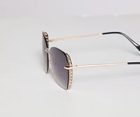 Rhinestone Glam Oversized Round Sunglasses