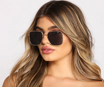 Chic Trendsetter Oversized Square Sunglasses