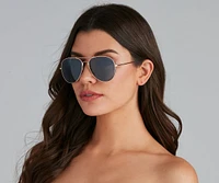 New Classic Metal Aviator Sunglasses