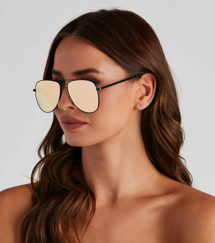 Trendy Mood Ombre Aviator Sunglasses