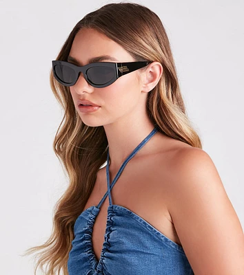 Casual-Chic Affair Cat-Eye Sunglasses