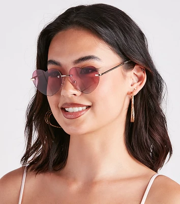 Summer Fling Heart-Shaped Sunglasses