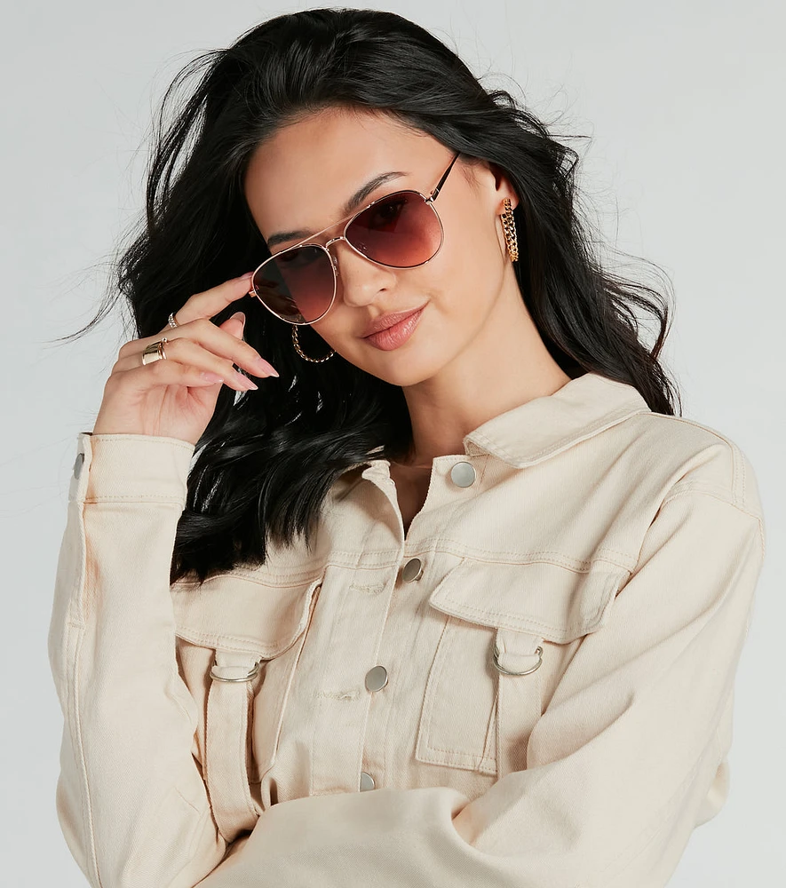 Instant Classic Aviator Sunglasses