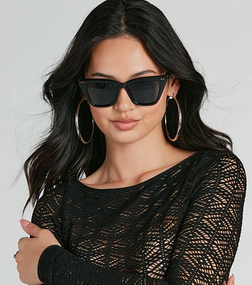 Chic Staple Square-Frame Sunglasses