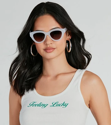 Trendy Attitude Cat-Eye Sunglasses