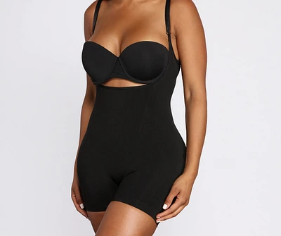 Seamless Shaping Boy-short Bodysuit