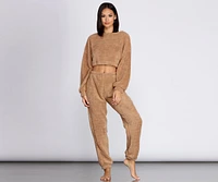 Cozier Than Ever Sherpa PJ Top