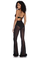 Lucky Mesh Bralette And Pants Set