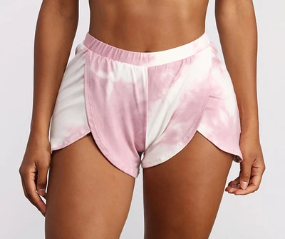 Cloud Dye Tulip Pajama Shorts