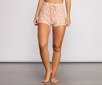 Cozy Cutie Leopard Print Pajama Shorts