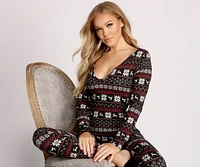 Wish List Fair Isle Cozy Onesie