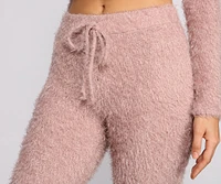 Mid Rise Eyelash Knit Pajama Leggings