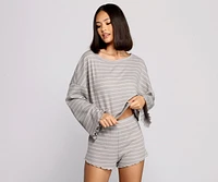 Take On Trendy Stripes Pajama Top