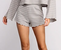 Take on Trendy Stripes Pajama Shorts