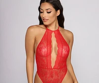 Sultry Attraction Open Back Lace Teddy